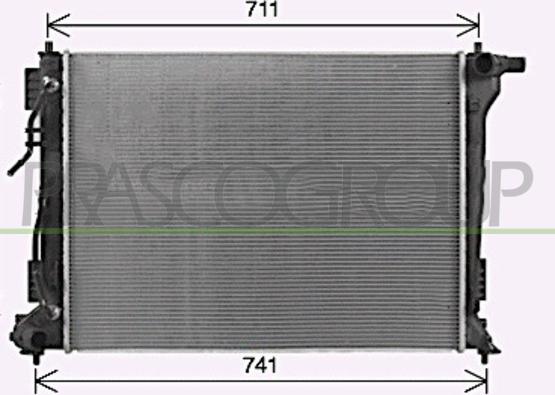 Prasco HN806R001 - Радіатор, охолодження двигуна autocars.com.ua