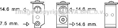 Prasco HY1363 - Расширительный клапан, кондиционер avtokuzovplus.com.ua