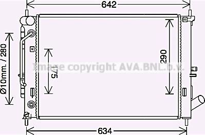 Prasco HY2465 - Радіатор, охолодження двигуна autocars.com.ua