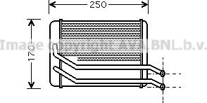 Prasco HY6118 - Теплообменник, отопление салона avtokuzovplus.com.ua