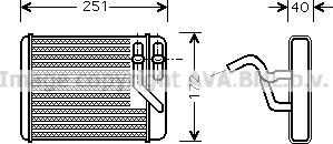 Prasco HY6140 - Теплообменник, отопление салона avtokuzovplus.com.ua