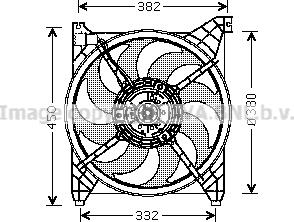 Prasco HY7505 - Вентилятор, охолодження двигуна autocars.com.ua