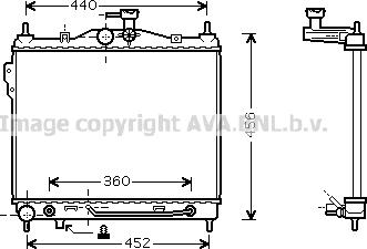 Prasco HYA2102 - Радиатор, охлаждение двигателя avtokuzovplus.com.ua