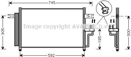 Prasco HYA5082D - Конденсатор кондиционера avtokuzovplus.com.ua