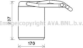 Prasco HYA6446 - Теплообменник, отопление салона avtokuzovplus.com.ua