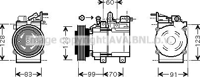 Prasco HYK138 - Компрессор кондиционера avtokuzovplus.com.ua