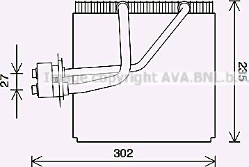 Prasco HYV457 - Испаритель, кондиционер avtokuzovplus.com.ua