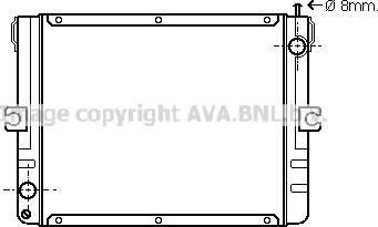 Prasco IV2010 - Радіатор, охолодження двигуна autocars.com.ua