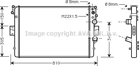 Prasco IV2043 - Радиатор, охлаждение двигателя avtokuzovplus.com.ua