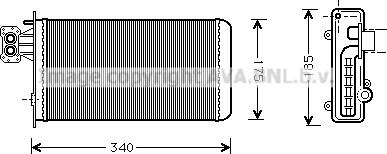 Prasco IV6047 - Теплообменник, отопление салона avtokuzovplus.com.ua