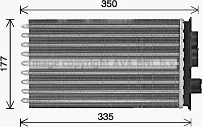 Prasco IV6164 - Теплообменник, отопление салона avtokuzovplus.com.ua