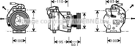 Prasco IVK064 - Компрессор кондиционера avtokuzovplus.com.ua