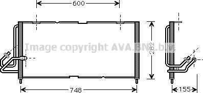 Prasco JE5028 - Конденсатор, кондиціонер autocars.com.ua