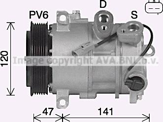 Prasco JEAK086 - Компресор, кондиціонер autocars.com.ua