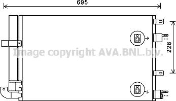 Prasco JR5050D - Конденсатор, кондиціонер autocars.com.ua