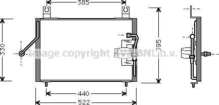 Prasco KA5004 - Конденсатор, кондиціонер autocars.com.ua