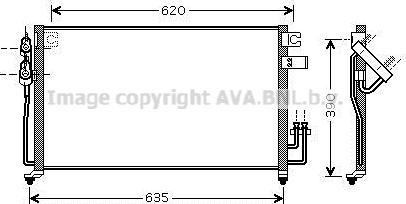 Prasco KA5061D - Конденсатор, кондиціонер autocars.com.ua