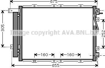 Prasco KA5091D - Конденсатор кондиционера avtokuzovplus.com.ua