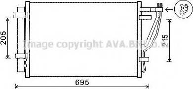 Prasco KA5147 - Конденсатор кондиционера avtokuzovplus.com.ua