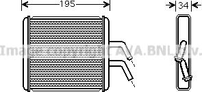 Prasco KA6044 - Теплообменник, отопление салона avtokuzovplus.com.ua