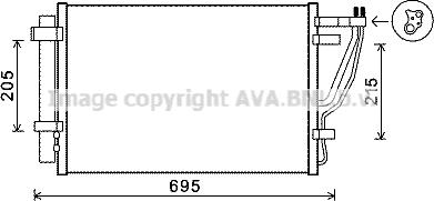 Prasco KAA5147D - Конденсатор, кондиціонер autocars.com.ua