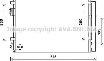 Prasco KAA5280D - Конденсатор, кондиціонер autocars.com.ua