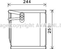 Prasco KAV199 - Випарник, кондиціонер autocars.com.ua