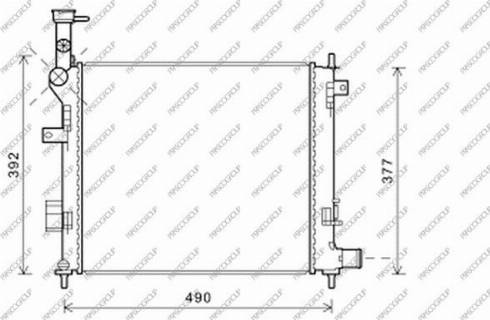 Prasco KI324R004 - Радиатор, охлаждение двигателя avtokuzovplus.com.ua