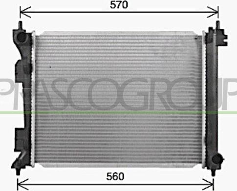Prasco KI429R001 - Радіатор, охолодження двигуна autocars.com.ua