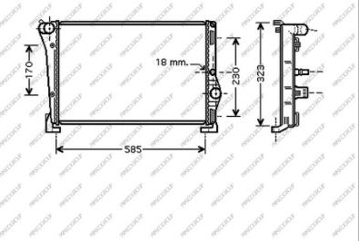 Prasco LA002R004 - Радіатор, охолодження двигуна autocars.com.ua