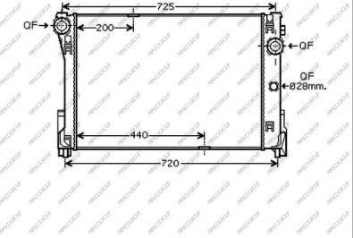 Prasco ME029R002 - Радиатор, охлаждение двигателя avtokuzovplus.com.ua