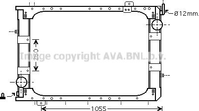 Prasco ME2221 - Радиатор, охлаждение двигателя avtokuzovplus.com.ua