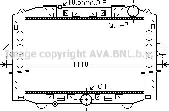 Prasco ME2284 - Радіатор, охолодження двигуна autocars.com.ua