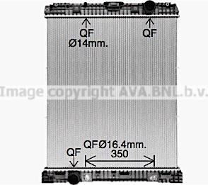 Prasco ME2312 - Радіатор, охолодження двигуна autocars.com.ua