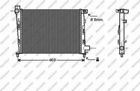 Prasco ME320R007 - Радиатор, охлаждение двигателя avtokuzovplus.com.ua