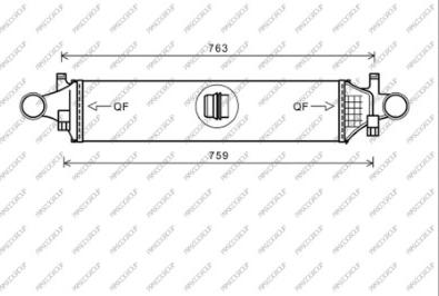 Prasco ME328N001 - Интеркулер autocars.com.ua