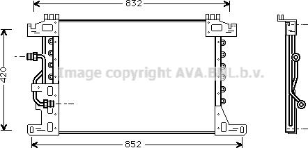 Prasco MEA5144 - Конденсатор, кондиціонер autocars.com.ua