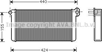 Prasco MEA6192 - Теплообменник, отопление салона autodnr.net