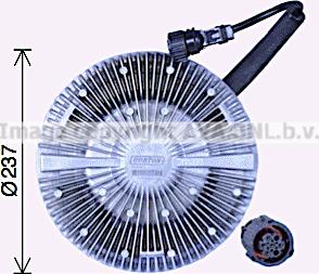 Prasco MEC285 - Зчеплення, вентилятор радіатора autocars.com.ua