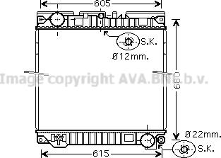 Prasco MN2042 - Радиатор, охлаждение двигателя autodnr.net