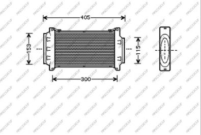 Prasco MN306N001 - Интеркулер autocars.com.ua