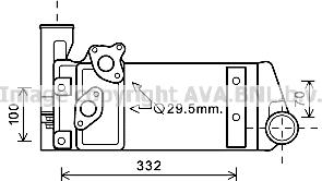 Prasco MN3083 - Масляный радиатор, ретардер avtokuzovplus.com.ua