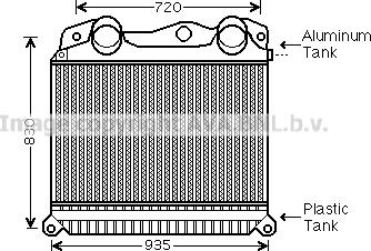 Prasco MN4055 - Интеркулер autocars.com.ua