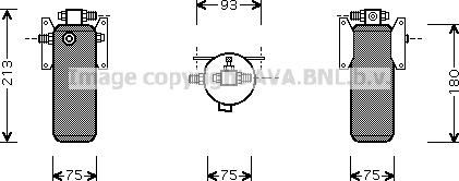 Prasco MND032 - Осушувач, кондиціонер autocars.com.ua