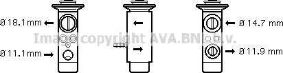 Prasco MS1461 - Расширительный клапан, кондиционер avtokuzovplus.com.ua