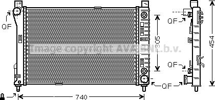 Prasco MS2339 - Радиатор, охлаждение двигателя avtokuzovplus.com.ua