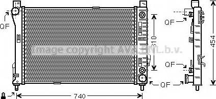 Prasco MS2464 - Радиатор, охлаждение двигателя avtokuzovplus.com.ua