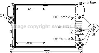 Prasco MS2492 - Радіатор, охолодження двигуна autocars.com.ua