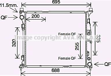 Prasco MS2694 - Радіатор, охолодження двигуна autocars.com.ua