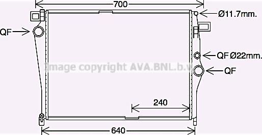 Prasco MS2703 - Радиатор, охлаждение двигателя avtokuzovplus.com.ua